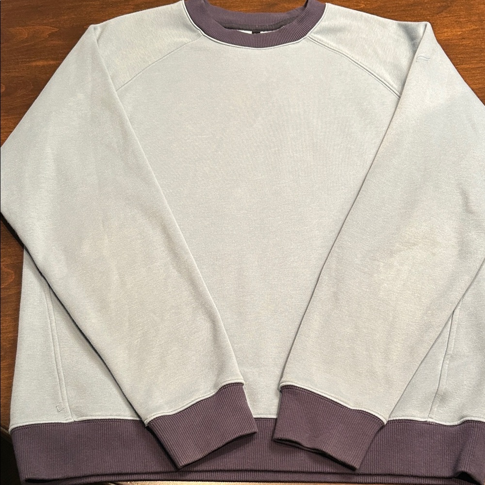 Men's Fabletics Light Blue and Navy Sweatshirt